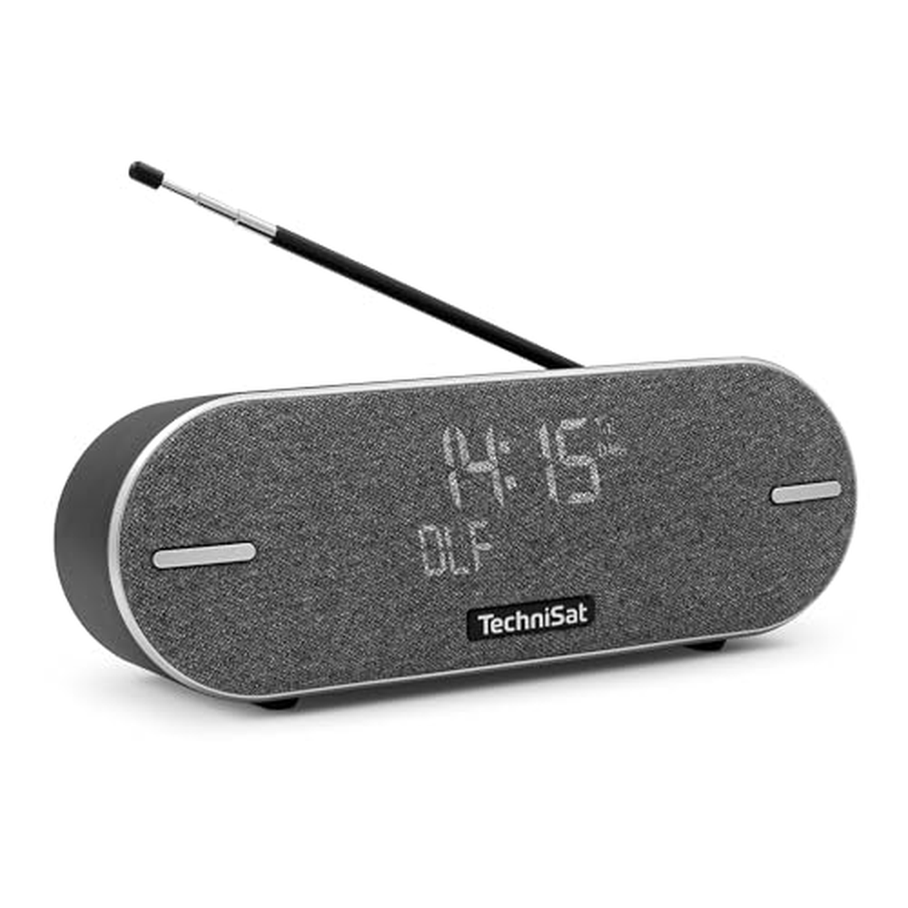 TechniSat DIGITRADIO BT 2 - přenosný prémiový Bluetooth reproduktor s digitálním rádiem DAB+ (FM, hodiny, časovač buzení, voděod